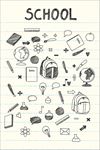 手绘教学用品素材