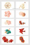 中国风图案 日系花纹 樱花