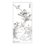 荷花鸟