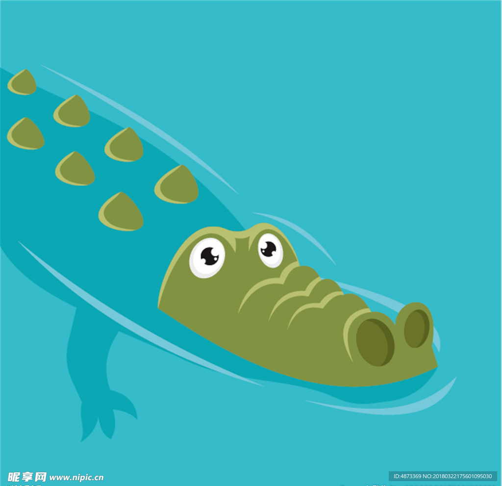 矢量鳄鱼