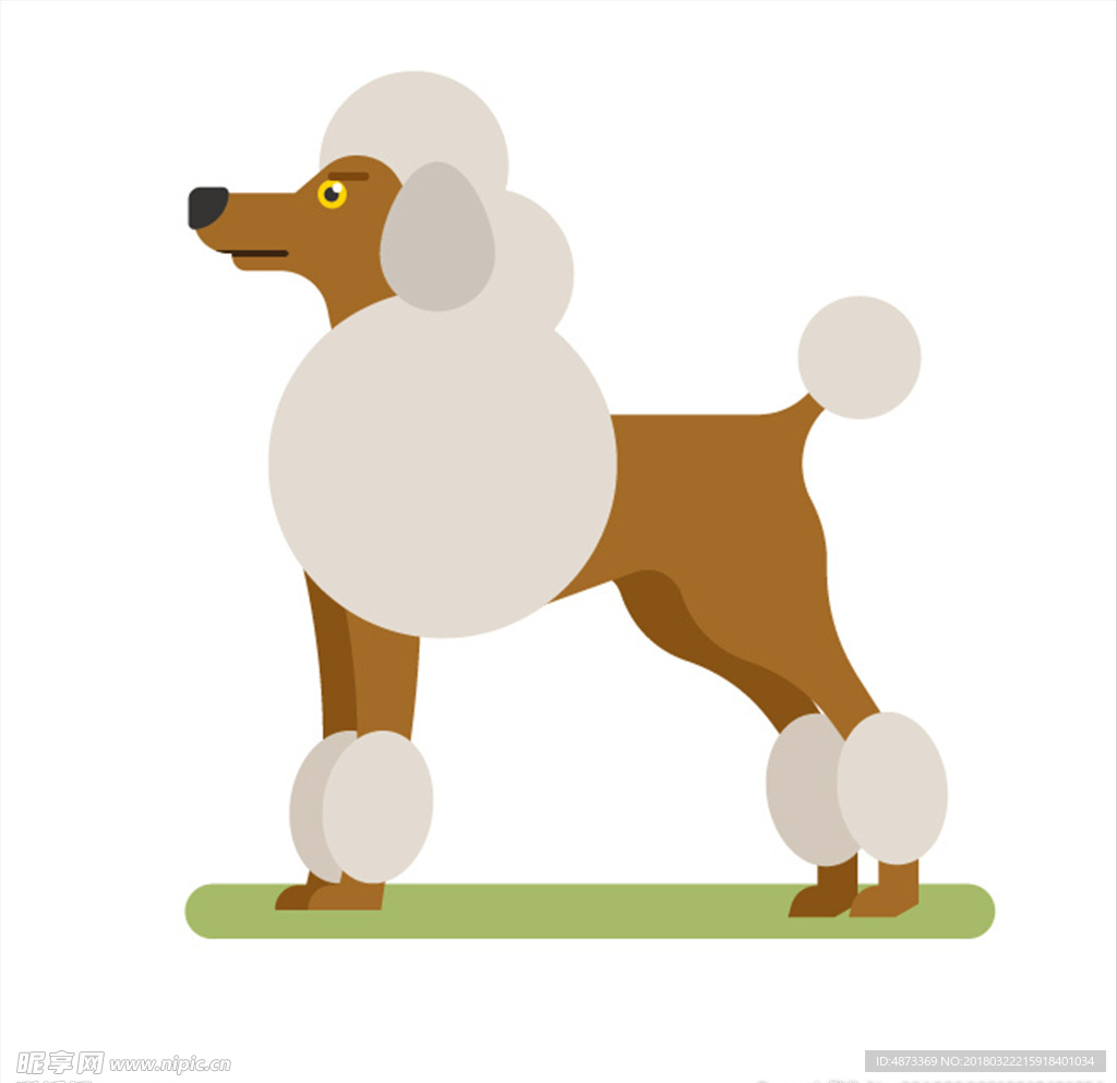 矢量贵宾犬