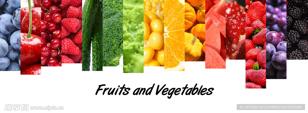 水果蔬菜的色彩拼接5