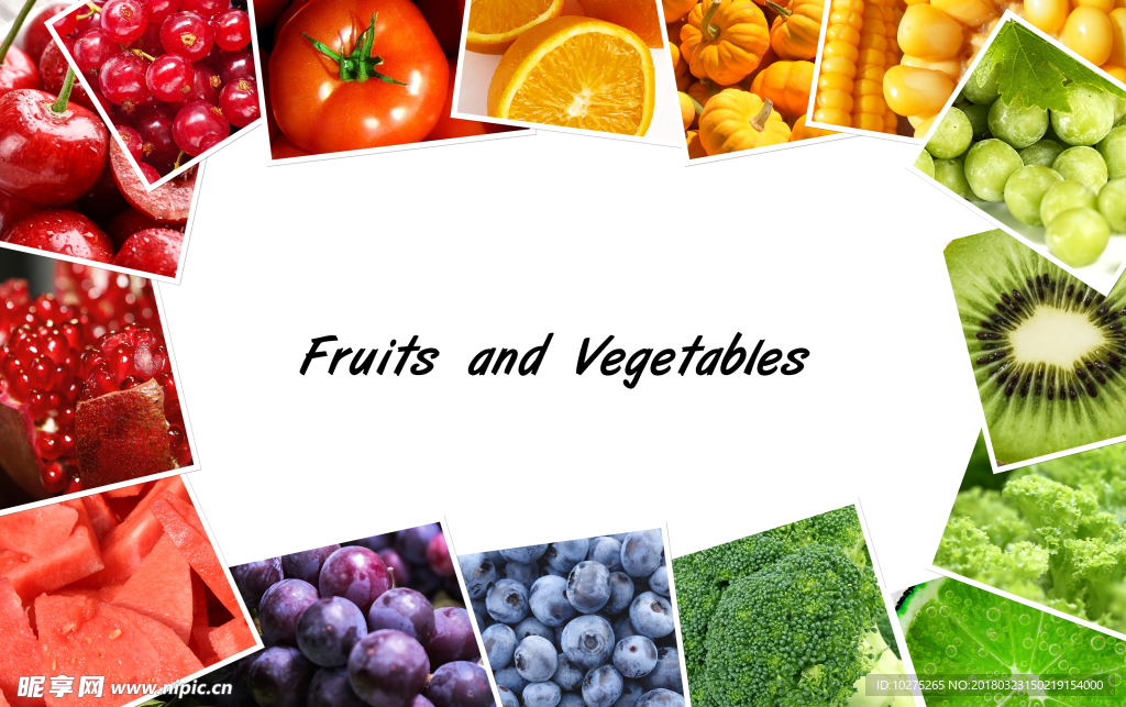水果蔬菜的色彩拼接7