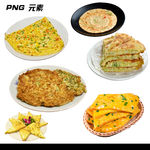鸡蛋饼免扣素材元素