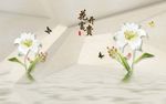 3d梦幻花朵花开富贵