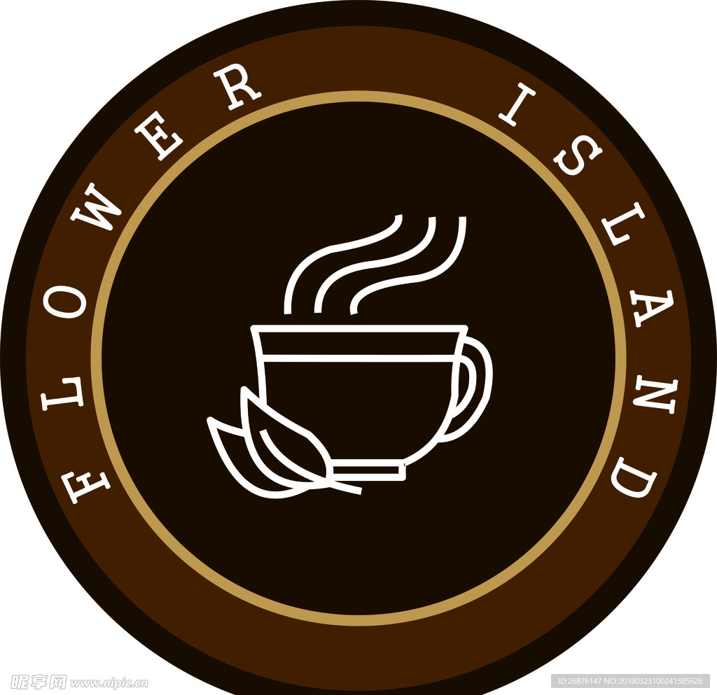 花屿咖啡logo