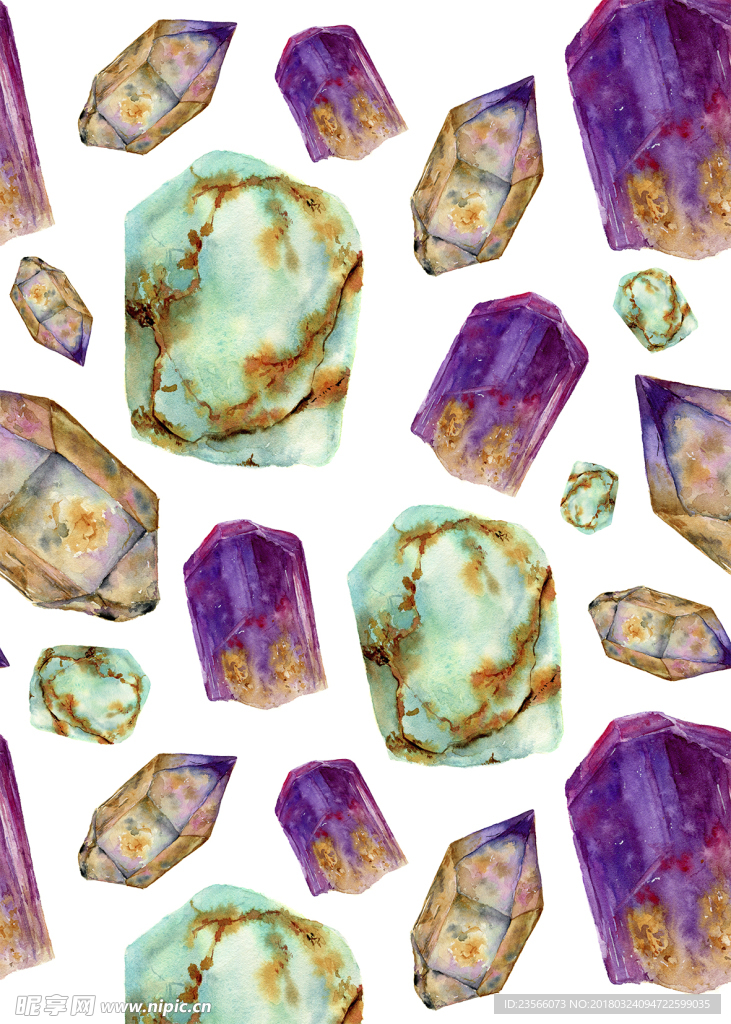 彩色石头装饰花纹