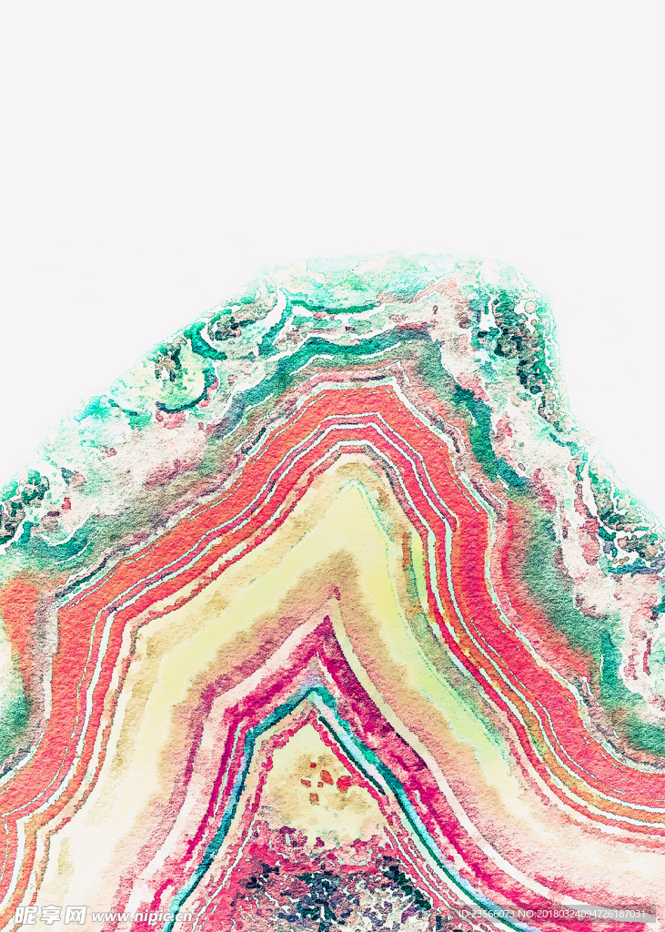线条彩色抽象画