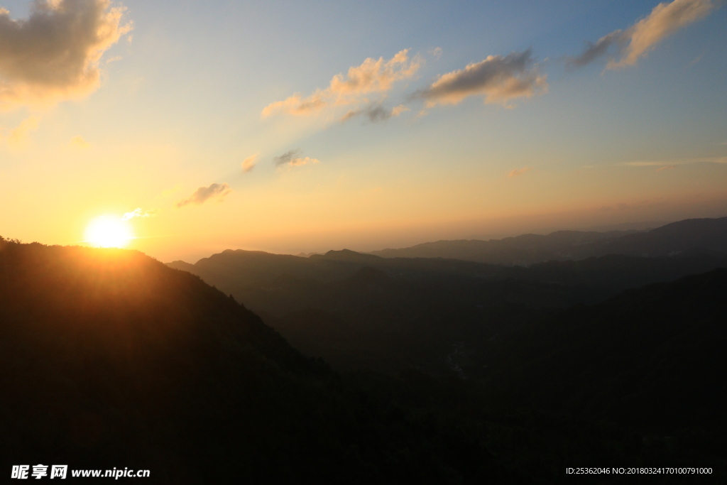 夏天 夕阳