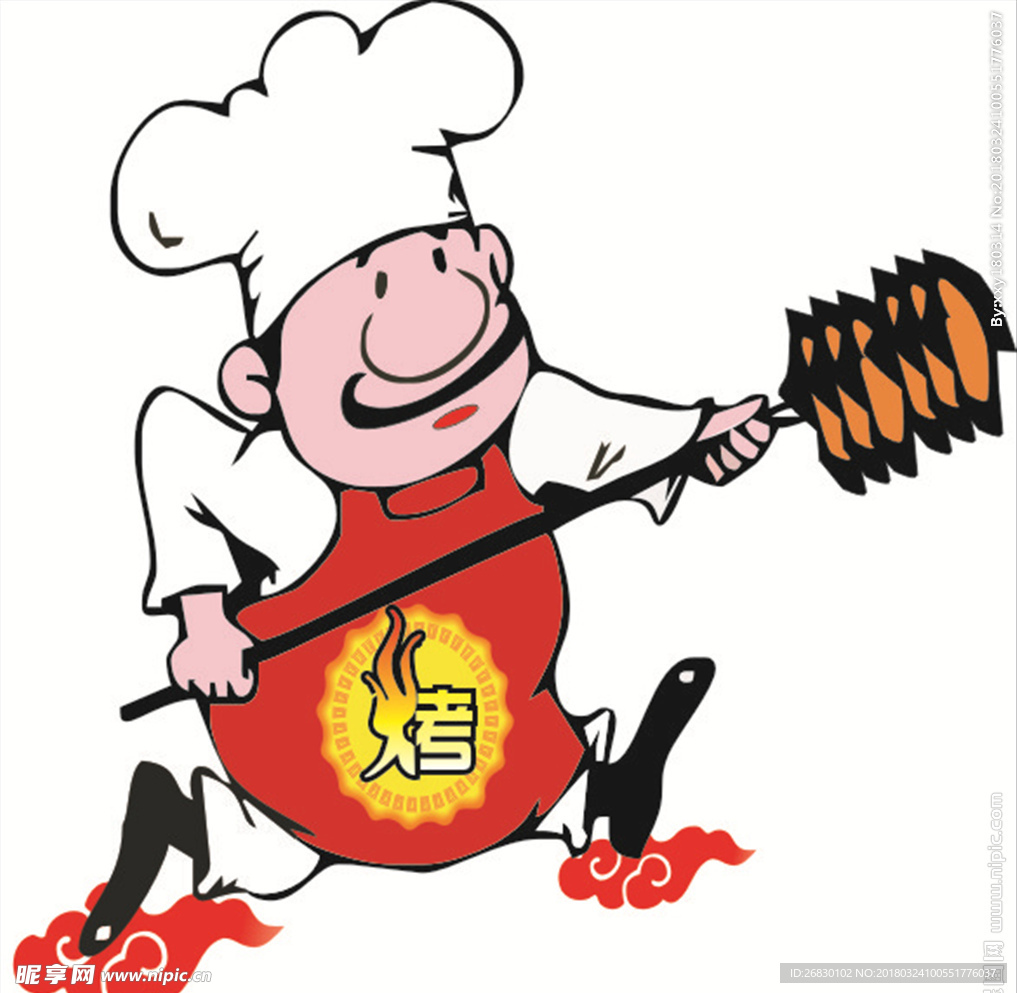 厨师烧烤图片