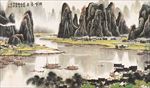 大气水墨山水风景画