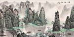 水墨山水国画