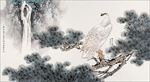 水墨植物松树