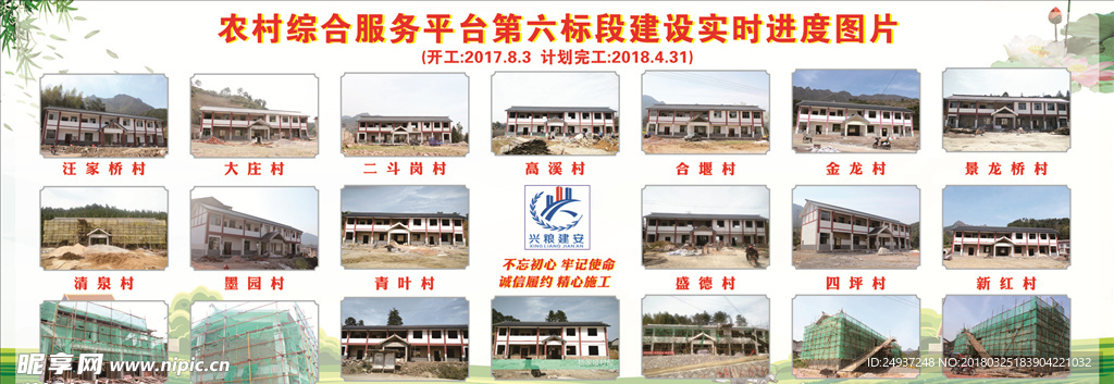 农村综合服务平台展板