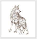 手绘素描动物