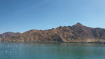 蓝天绿水拉萨风景