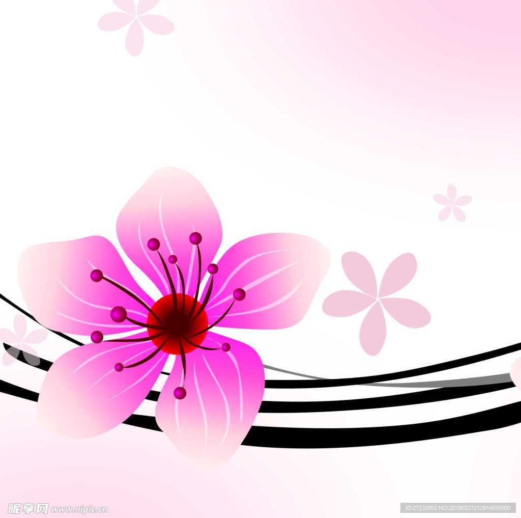 手绘花
