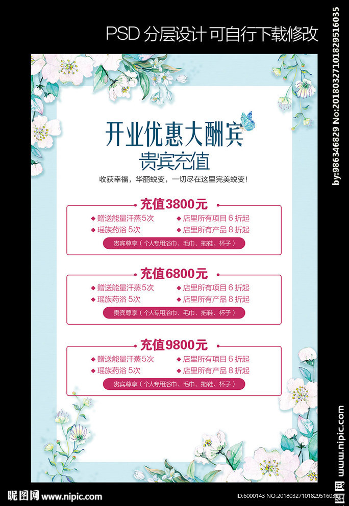 皮肤管理价目表