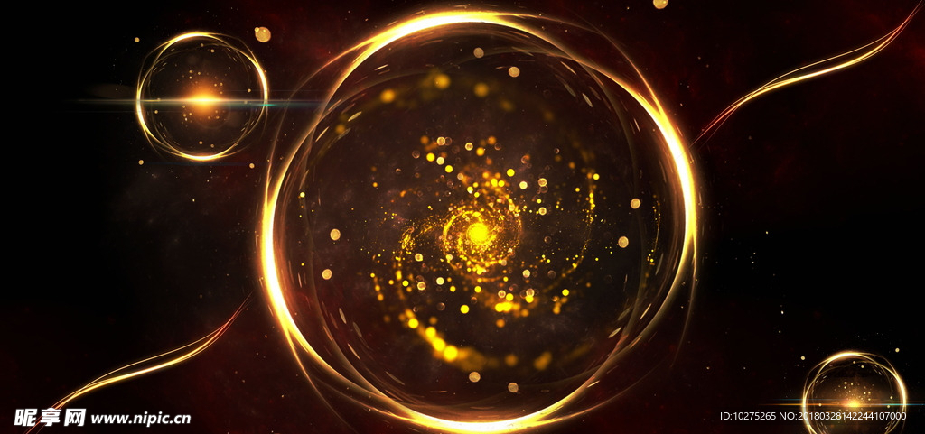 黑色金色炫光背景