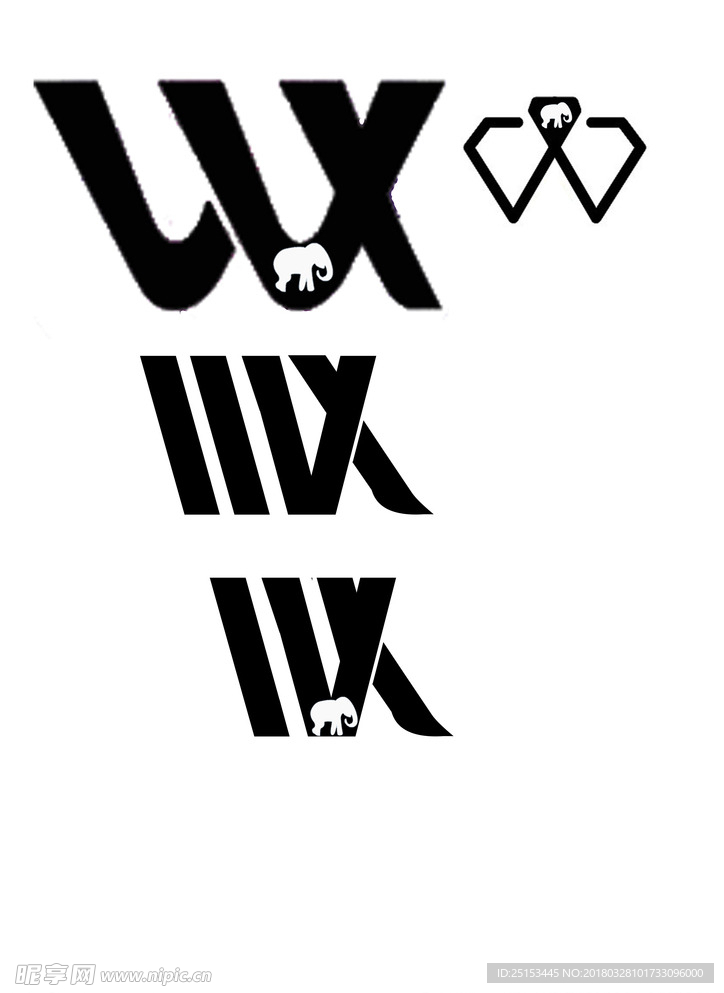 标志 logo W X 万象