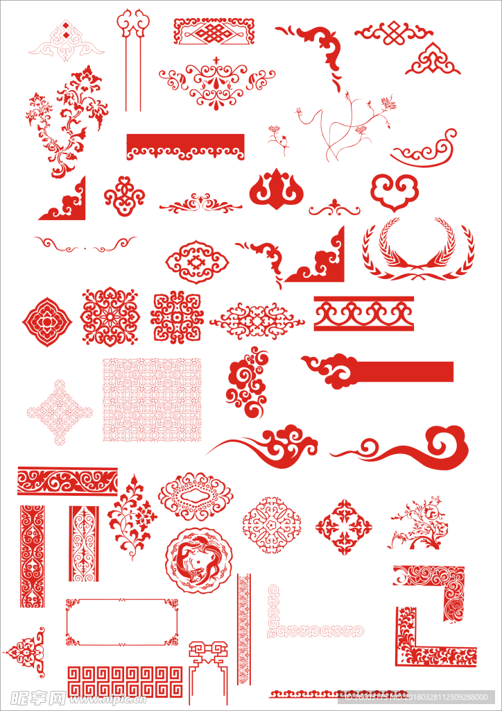 中国风边框 剪纸