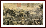 郎世宁斗方客厅卧室现代装饰画