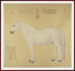 清郎世宁油画客厅玄关装饰画