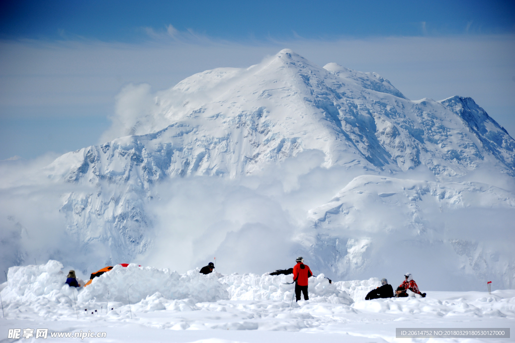 壮丽的雪山风光