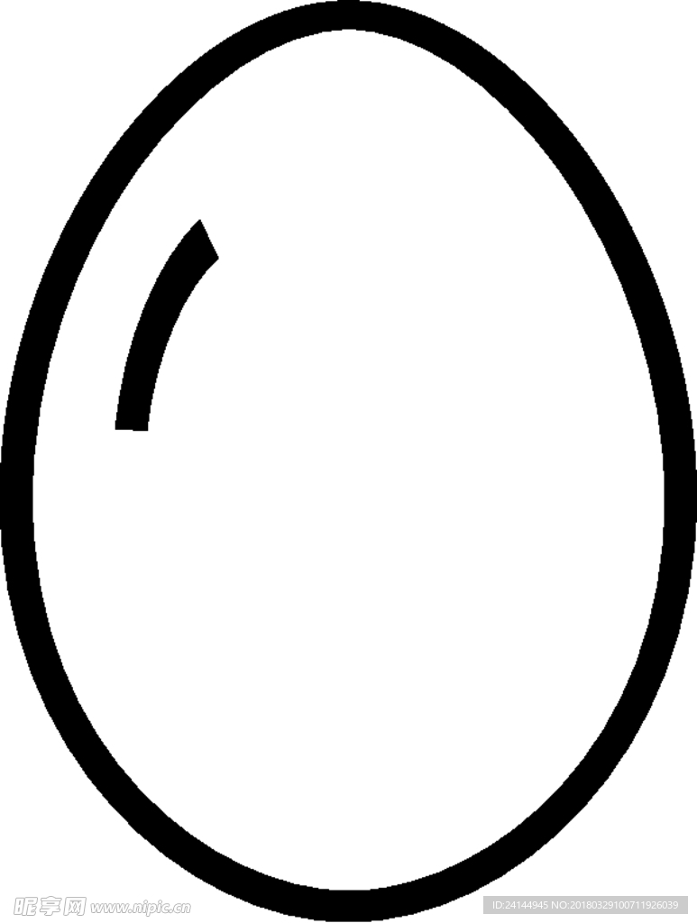 鸡蛋简笔画