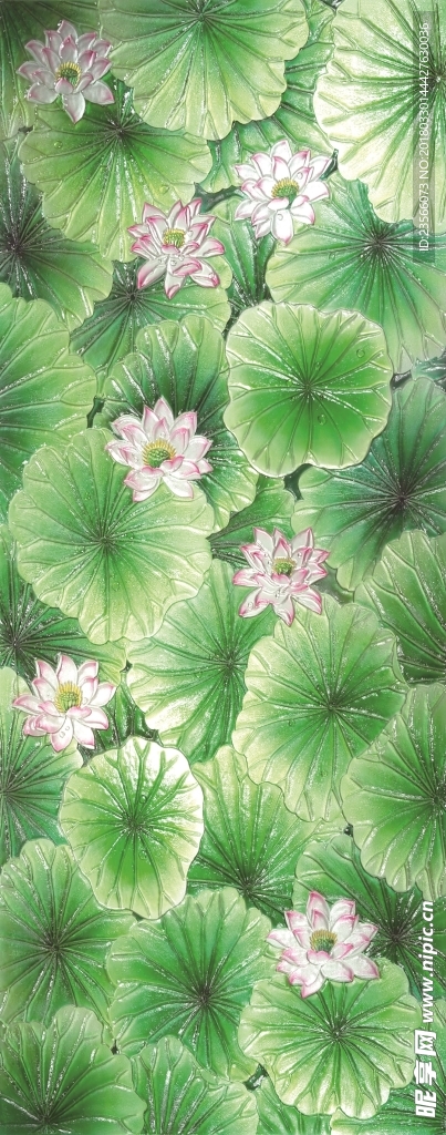 中国风荷叶荷花水墨国画
