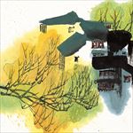 中国风江南水乡四季水墨国画