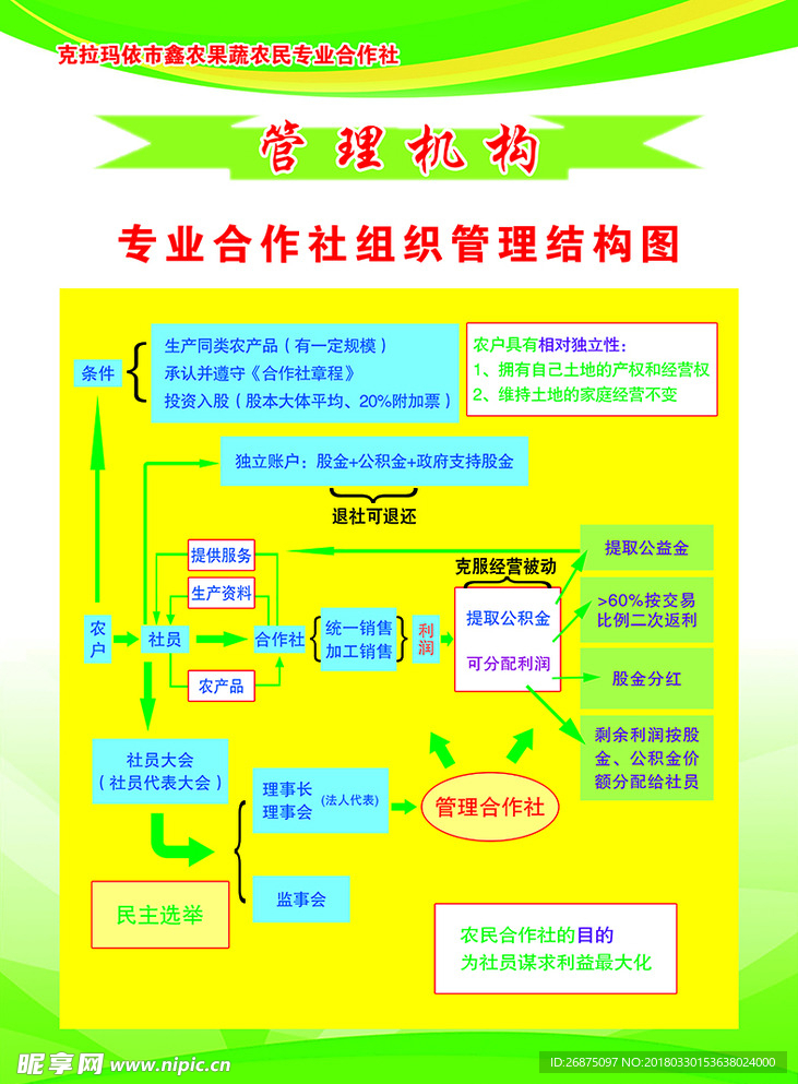合作社组织管理结构图
