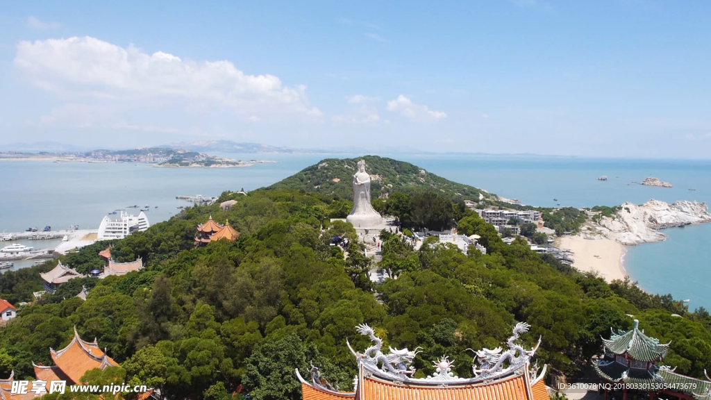 湄洲妈祖祖庙山鸟瞰图