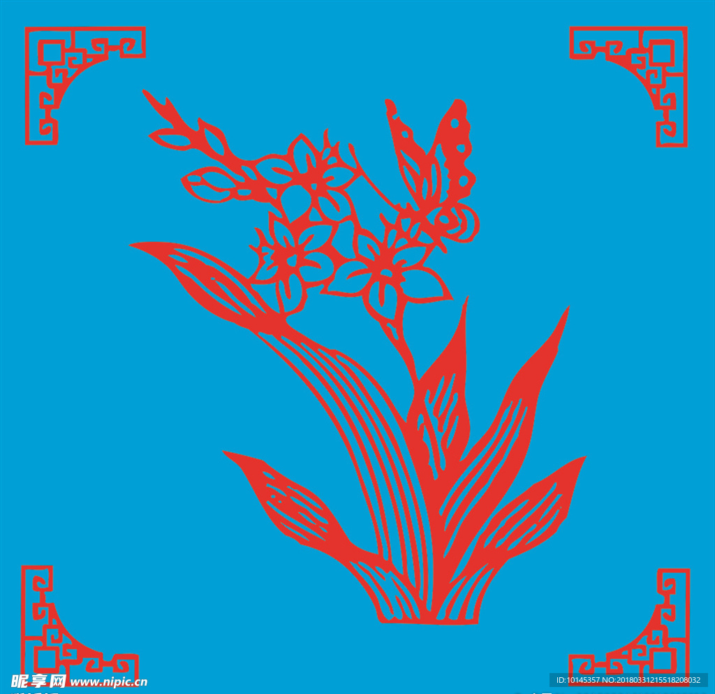 蝶恋花剪纸