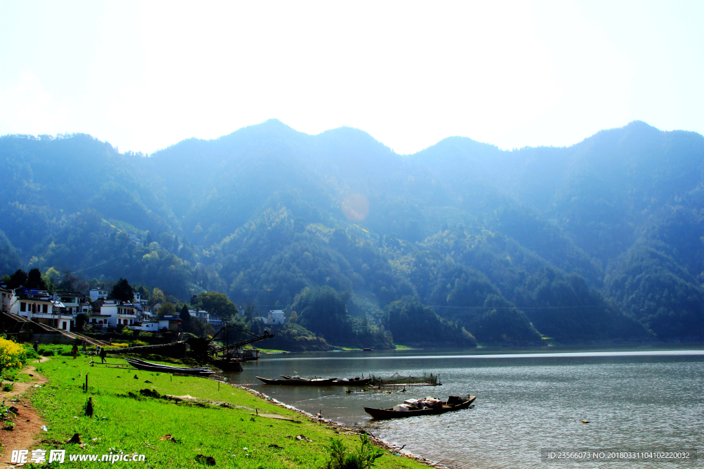 山水天空田园风景摄影