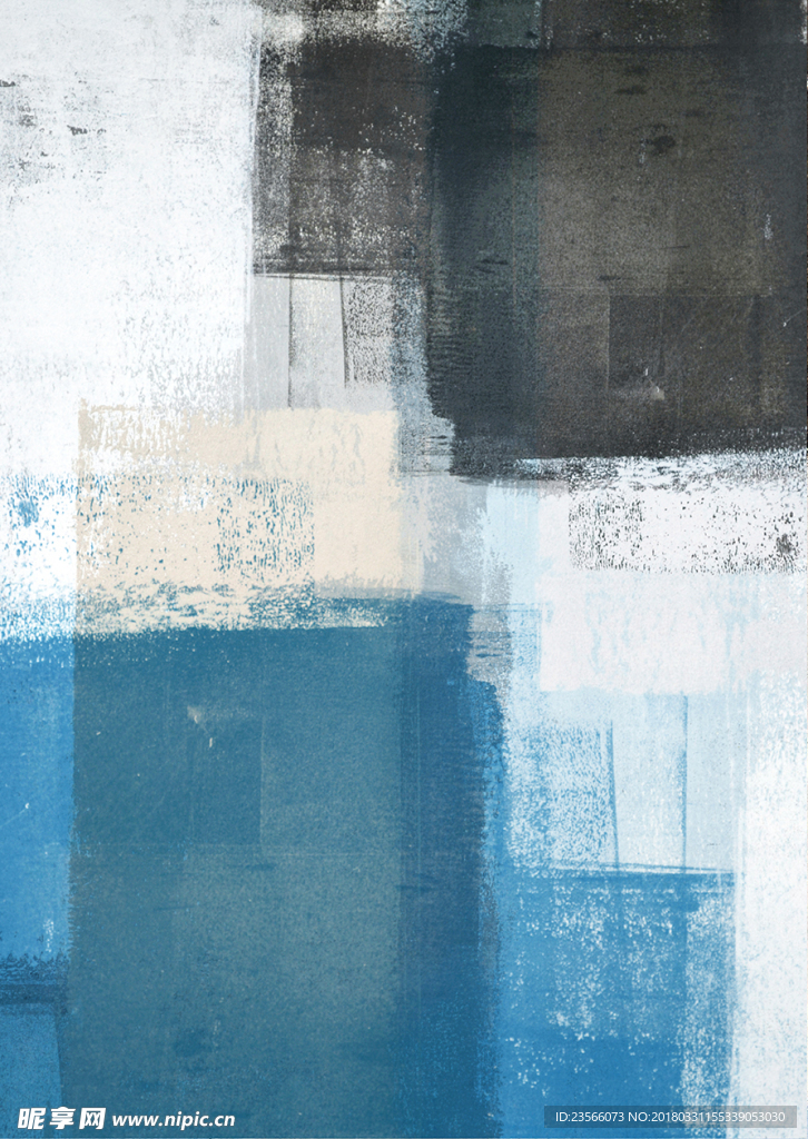 现代简约淡色抽象画