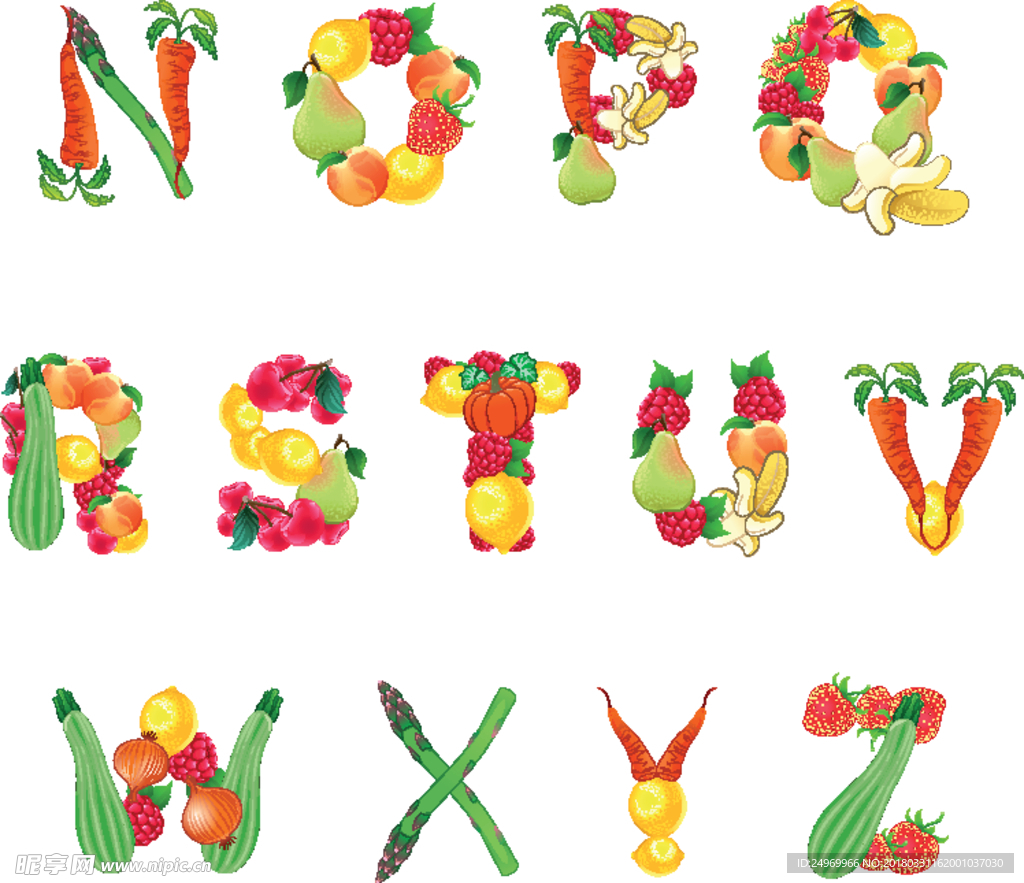 蔬菜拼字母