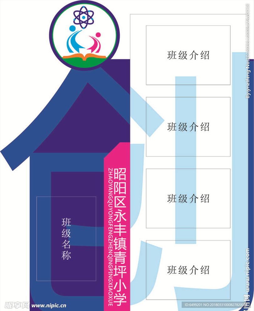 青坪小学班级牌