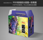 葡萄包装 葡萄礼盒 展开图