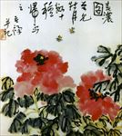 李苦禅国画牡丹