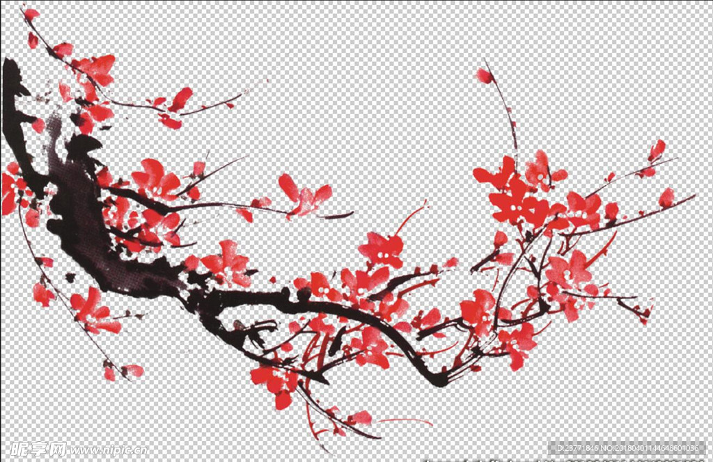 水墨梅花