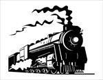 火车运输插画图片