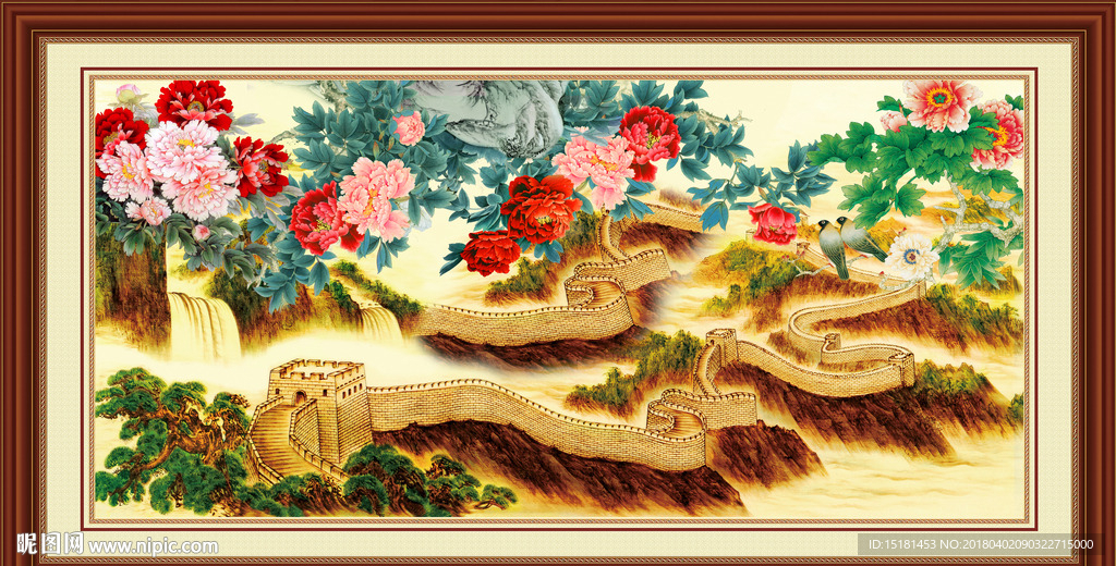 长城金色牡丹