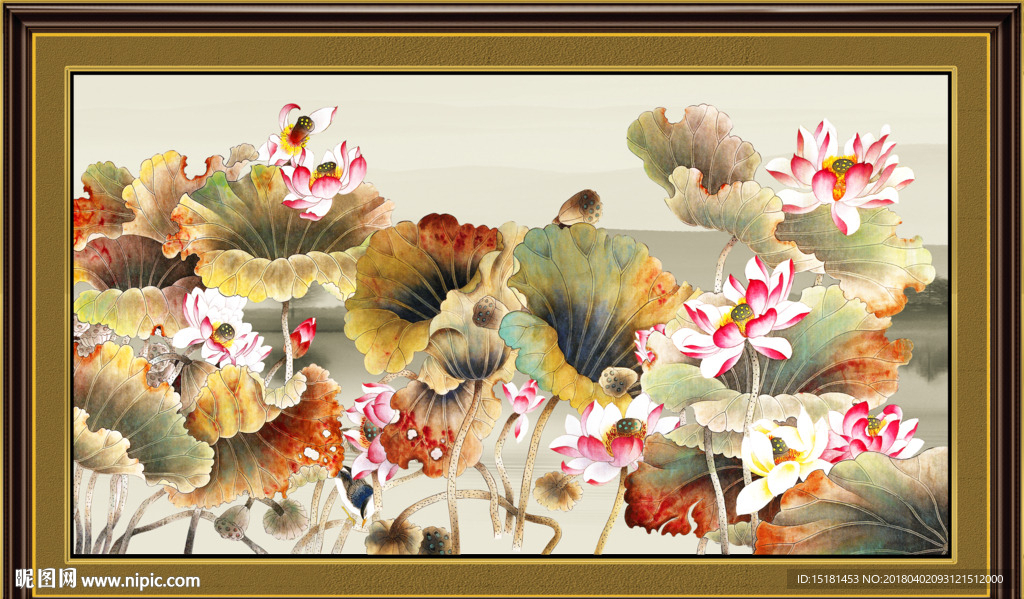 荷花图