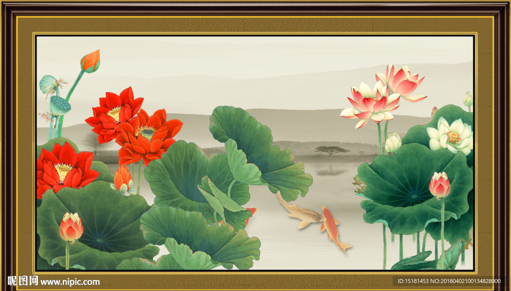 荷花图