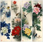 中国风牡丹花画