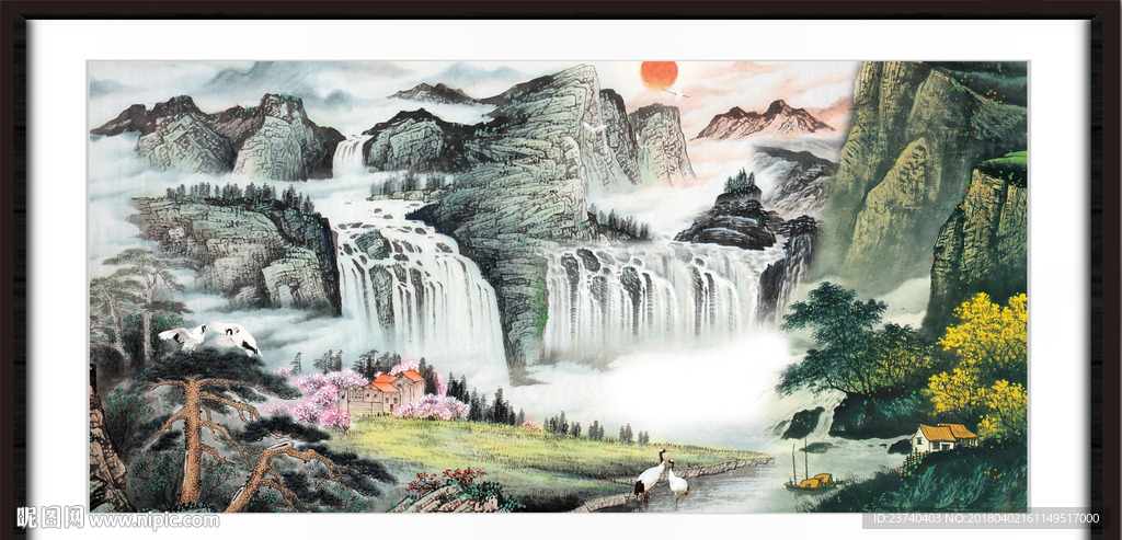 山水国画