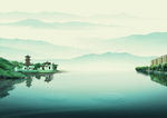 湖光山色