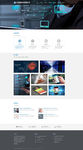 蓝色科技类企业网页PSD模板