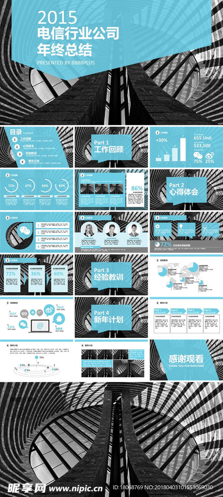 电信行业年终工作总结计划PPT